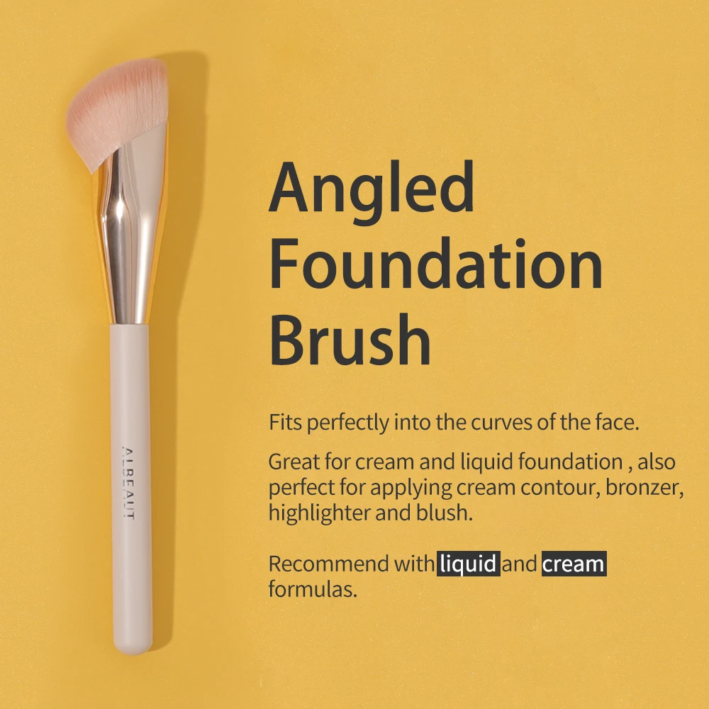 Angled Foundation Concealer Brush for Blusher Contour Highlighter Makeup