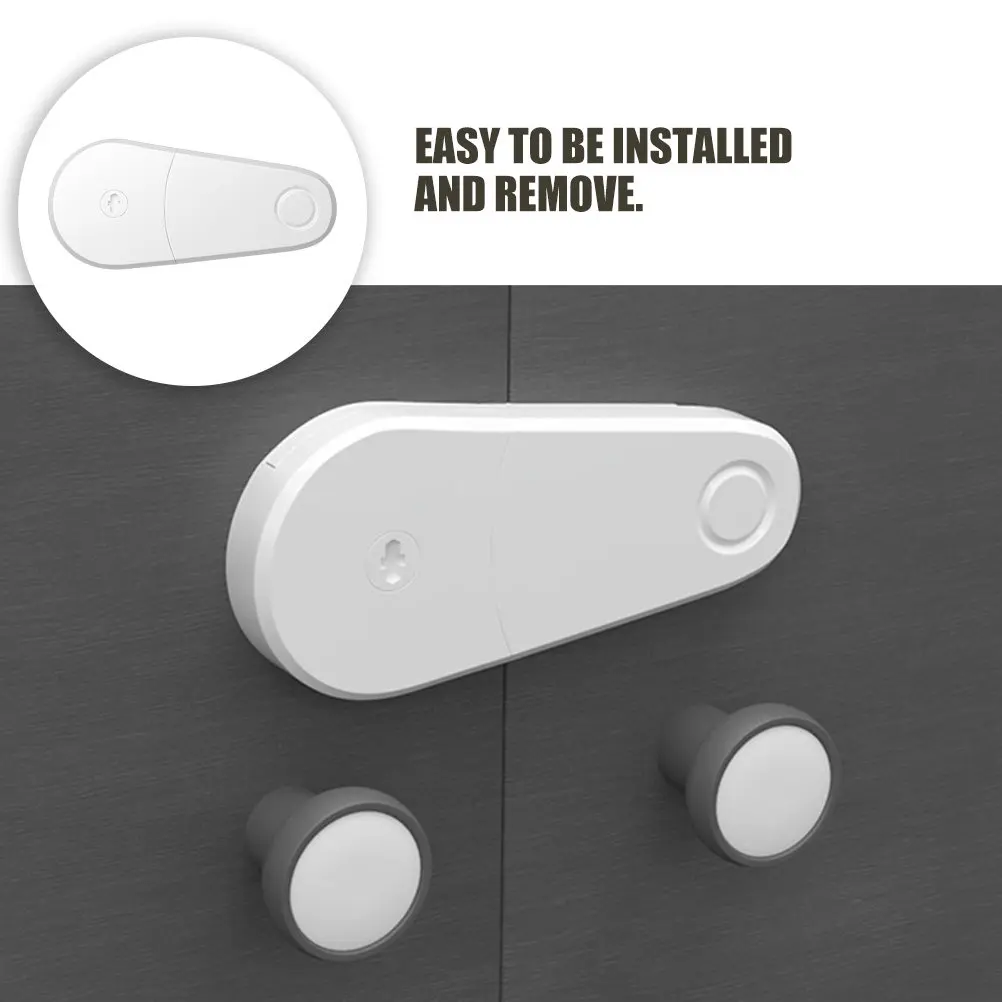 

2 шт. детских замков безопасности: защита для шкафов, ящиков, холодильников, посудомоечных машин. Без сверления, прочные, легко устанавливаются. Защита для младенцев и домашних животных.