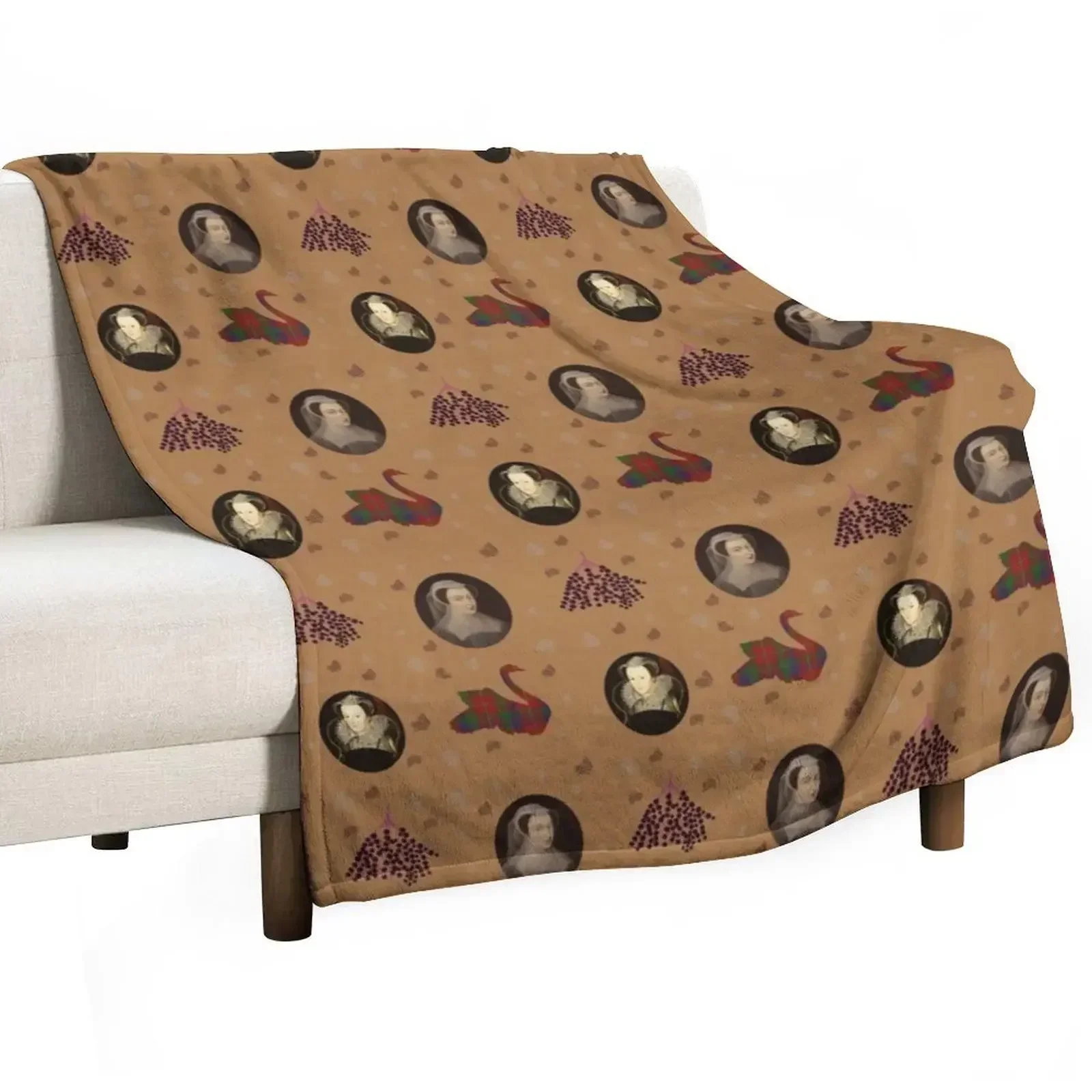 Mary Queen of Scots Throw Blanket Fashion Sofas Blankets For Bed Retros halloween For Baby Soft Plush Plaid Blankets
