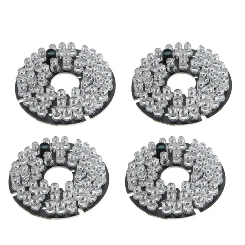 ABZZ-4X 48 LED IR Infrared Illuminating 60 Degree Bulb Board For CCTV Home Security Camera