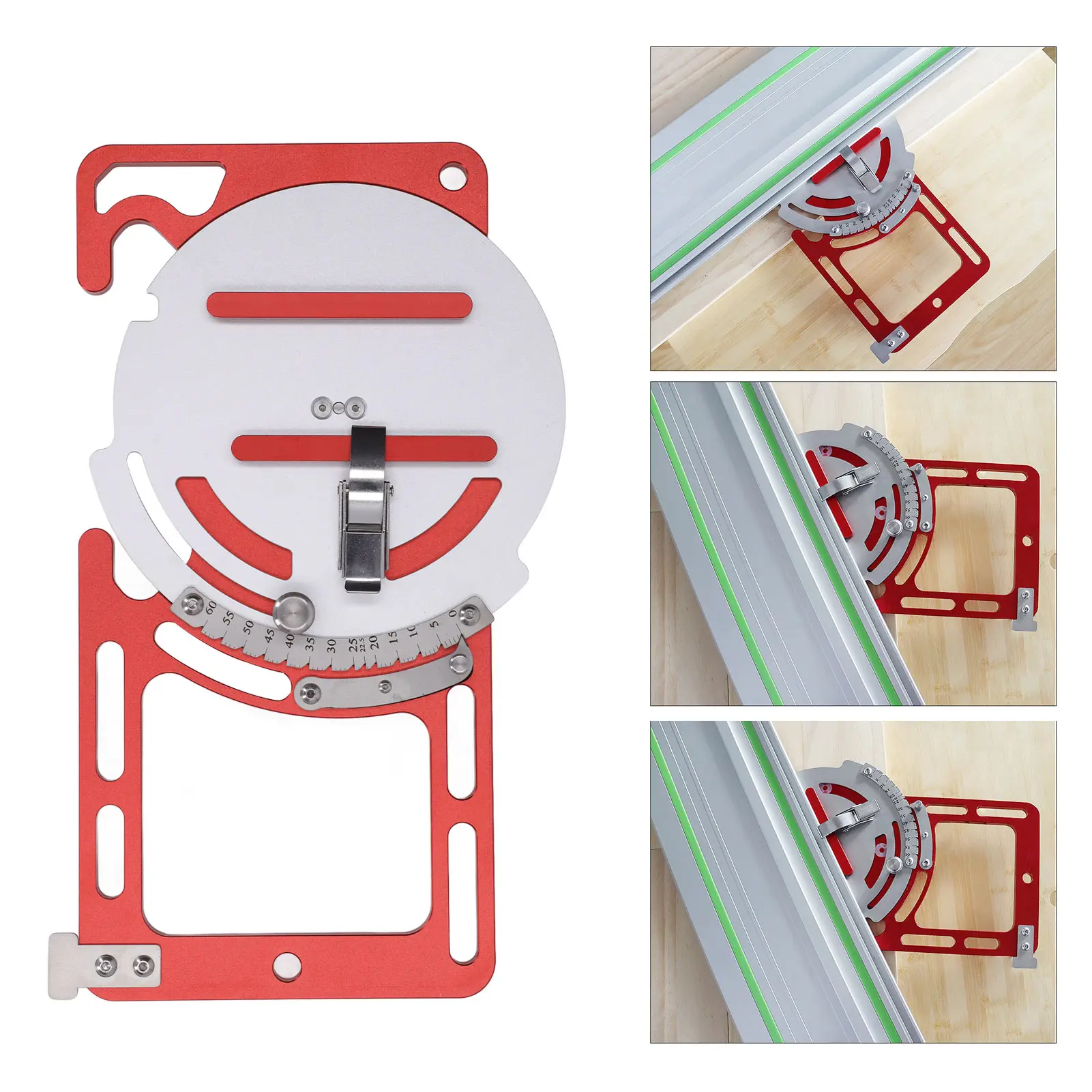 조절 가능한 트랙 금속 레일 목공용 원형 톱용 조절식 전기 톱 트랙 레일