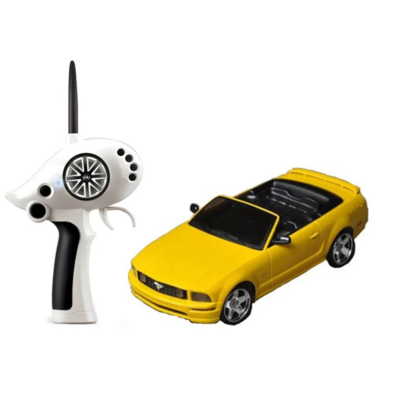 Mustang conversível modelo de carro de controle remoto, simulação, esportes ao ar livre, diversão, brinquedos para adultos e jovens, escala completa 1: 28