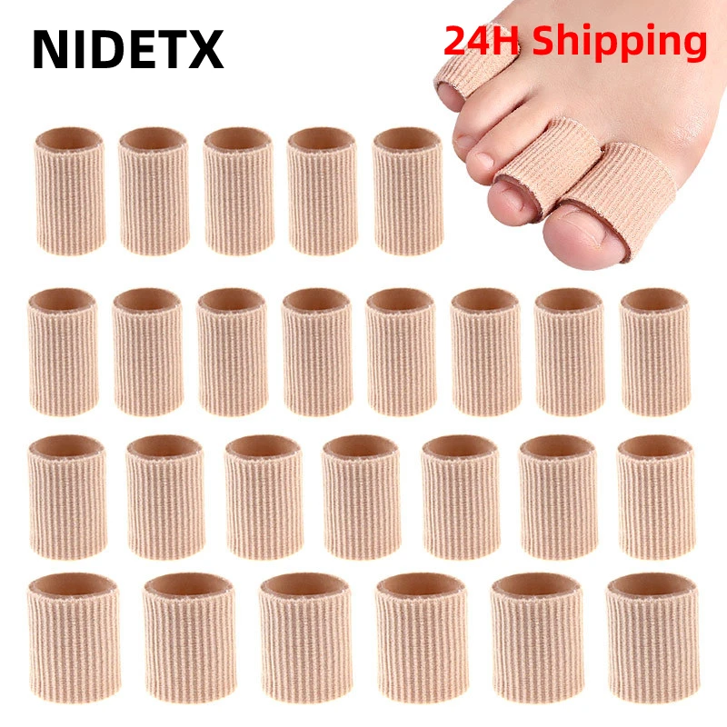 

1/2pcs Anti-Wear Fiber Gel Tube Toe Finger Protector Pedicure Corn Callus Pain Relief Foot Care Cap Cover Separator Silicone