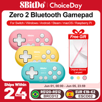 8BitDo Gamepads PC Zero 2 Bluetooth for Nintendo Switch Controller Gaming Controle Steam Windows 7 8 10 11 Android Raspberry Pi