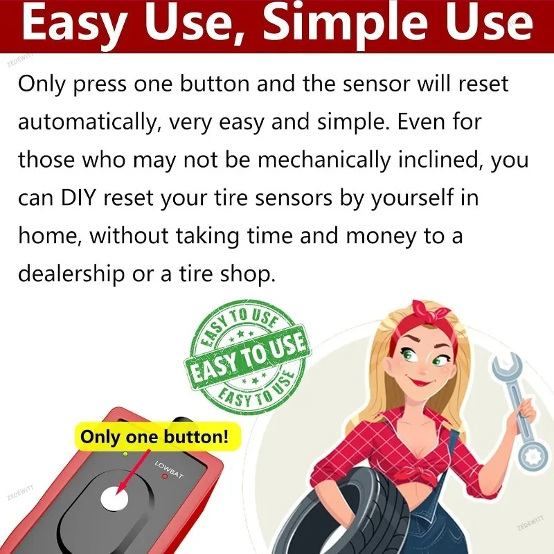 High Accuracy OBD2 Car TPMS Tire Pressure Reset Tool OEC T5 EL50449 For Ford Tire Pressure Monitor Sensor Activation Tool - view 4