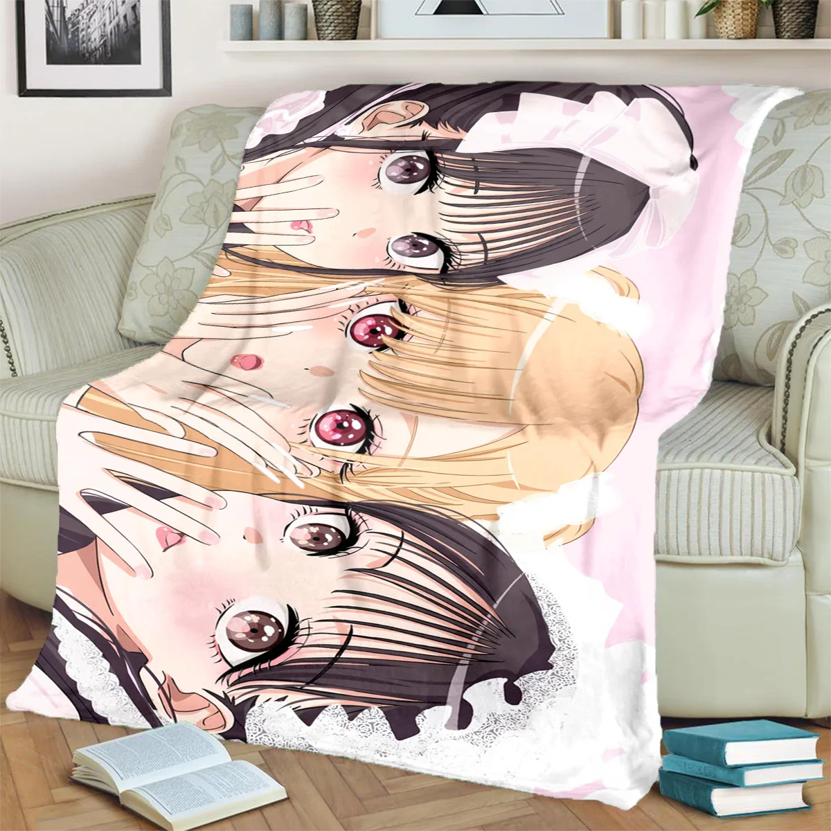 My Dress-Up Darling Warm Print Flannel Blanket Comfortable for Sofas, Chairs Bedrooms, Beds, Picnics, Travel-kwq151