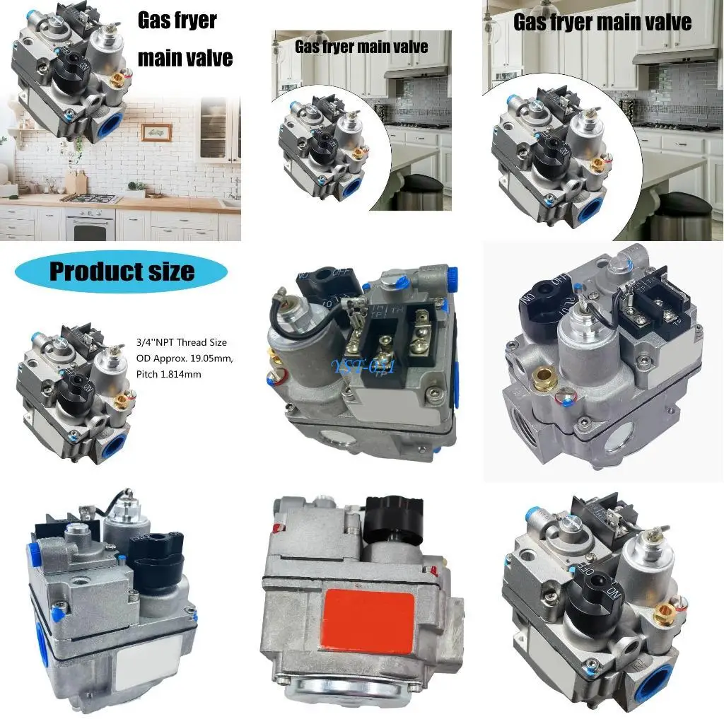 

E15A Upgrades Fryer Main valves DN20 Upgrades Aluminum Fryer Main Valves for Cooking