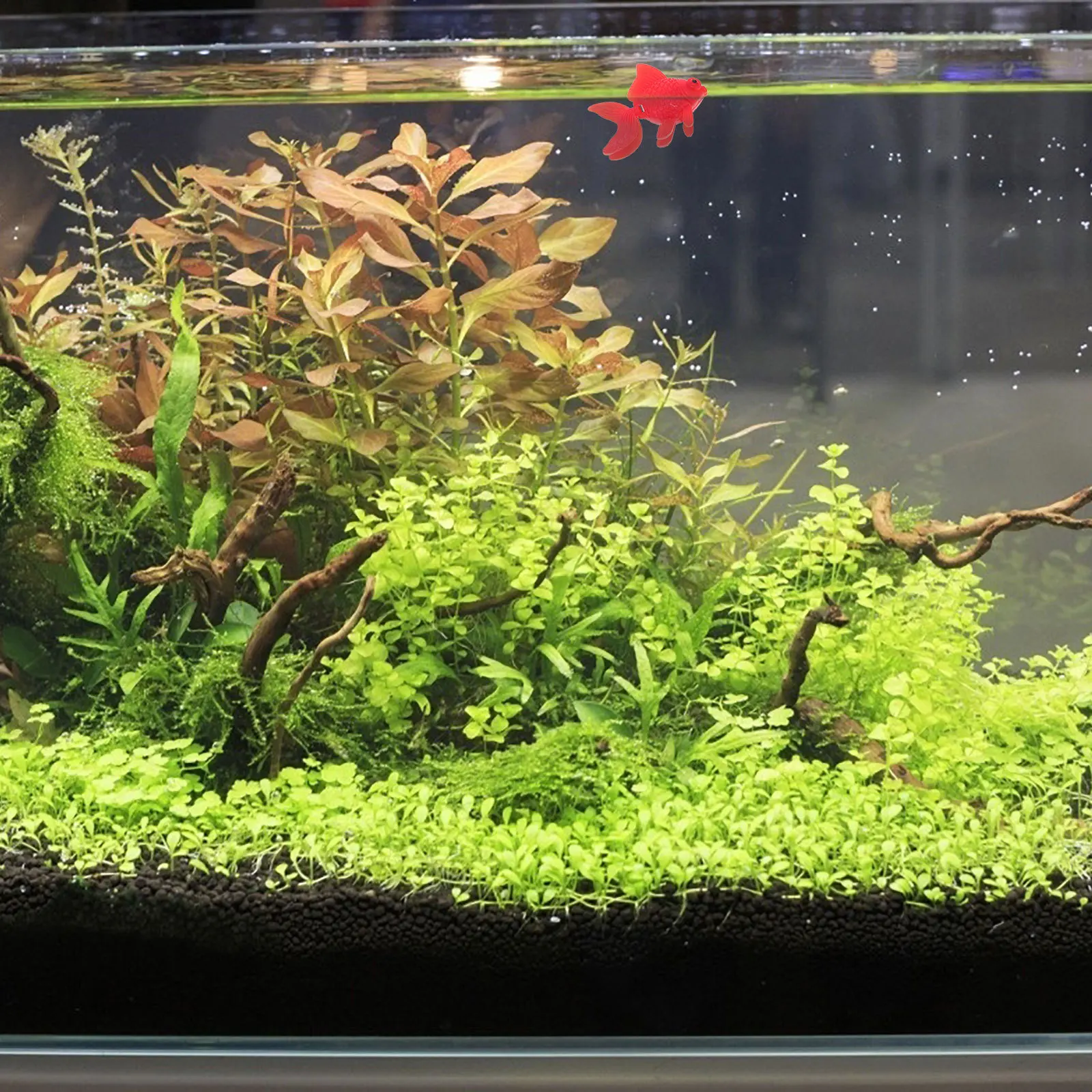 

16Pcs Plastic Artificial Tropical Fish Floating Simulation Fake Goldfish Aquarium Fish Tank Decoration Cognitive Learning Party