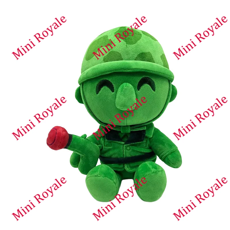 

Mini Royale Plush Funny Green Warrior Plush Kawaii Cartoon Stuffed Doll Soft Bedroom Pillow Toy Kid Gift