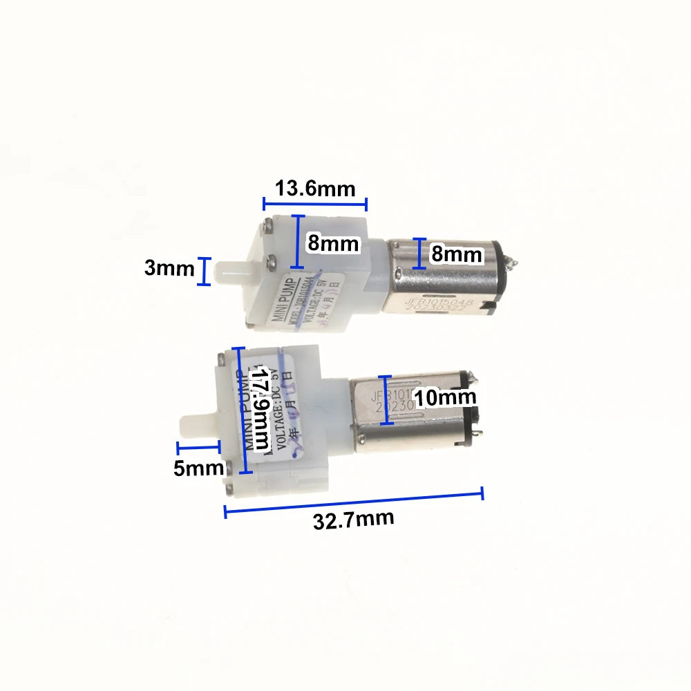 DC 3V 3.7V 5V Air Pump Mini 8mm*10mm M20 Motor Air Oxygenation Pump for Smart Home Appliances