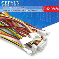 5 uds Micro JST PH2.0mm XH2.54mm Kit de conector de Cable macho hembra JST 2/3/4/5/6 Pin enchufe con Cable de extensión de Terminal 26AWG