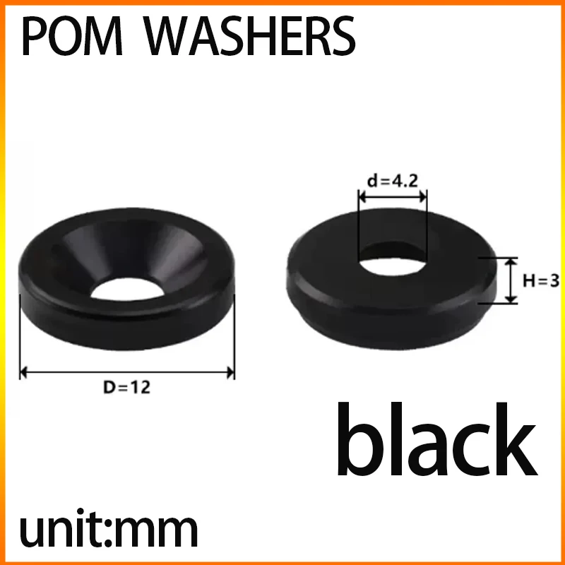 M4 POM Washer Plastic Flat Gasket image 3