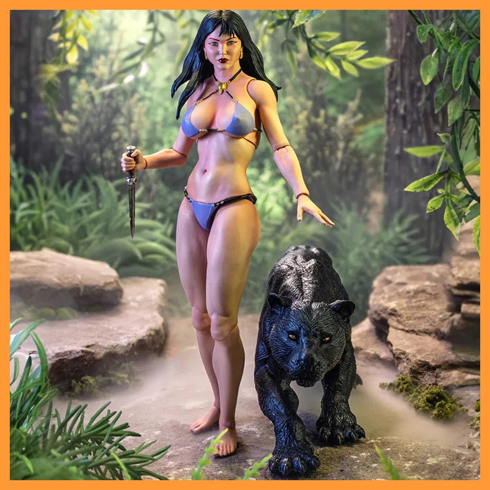 In Stock Frazetta Girl 1/12 1983 Movie Fire And Ice Teegra 16cm Action Figure Collection Model Toy