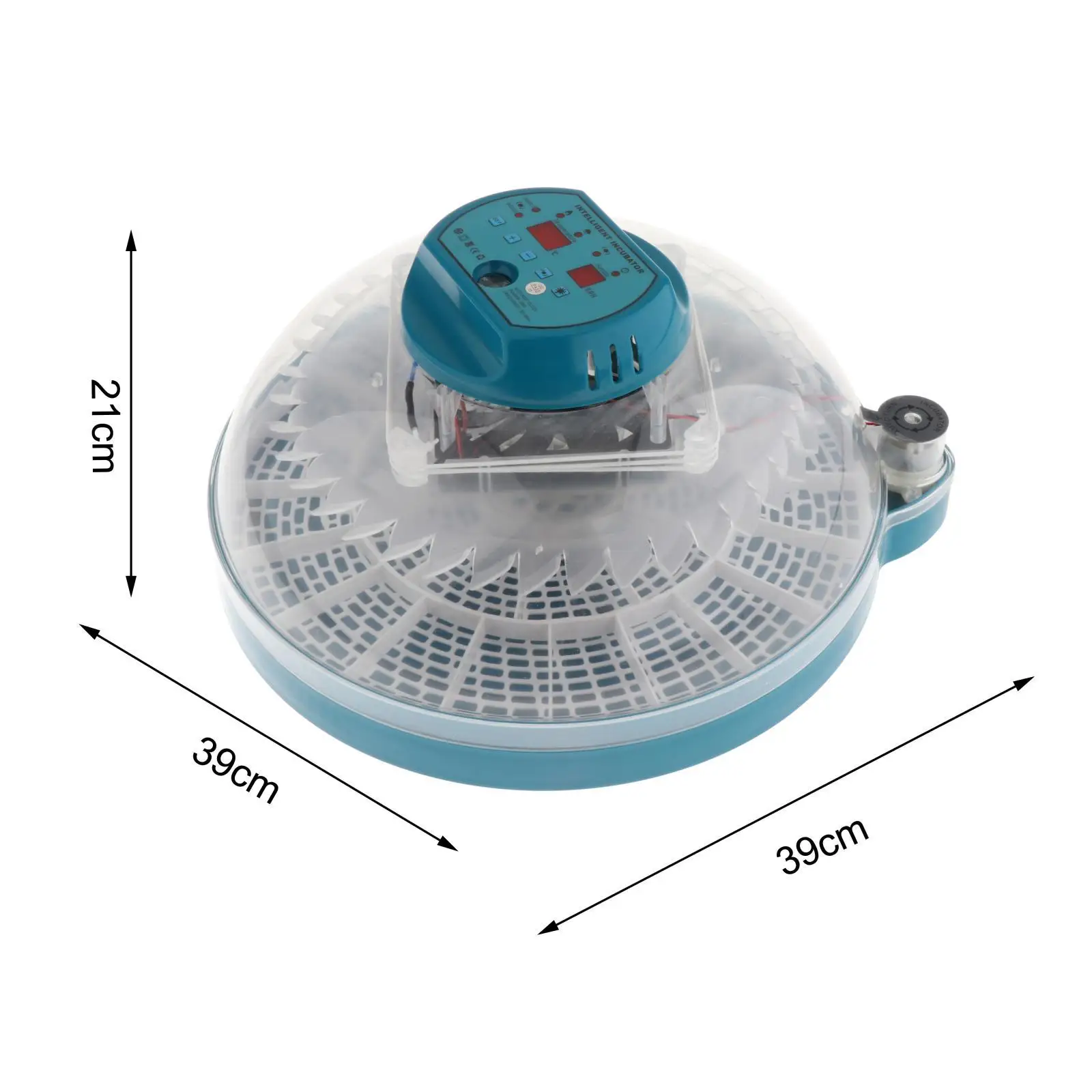 Egg Incubator Lightweight Clear Window Hatching Tool Temperature and Humidity Control for Goose Turkey Quail Pigeon Birds