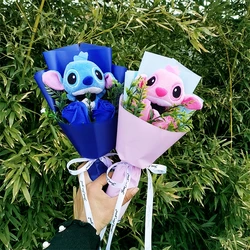 Ramo de graduación de Lilo y Stitch, muñeco de peluche de dibujos animados, juguete de animales, Día de San Valentín, Navidad, regalos de fiesta de cumpleaños