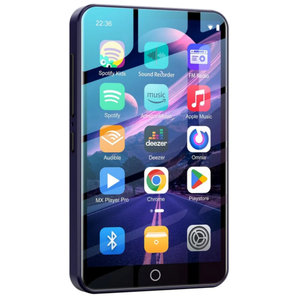 

80GB（16GB+64GB） MP3 Player with Bluetooth and WiFi, Android MP3 & MP4 Players with 4" Touchscreen and Speaker, 2000mAh Spotify