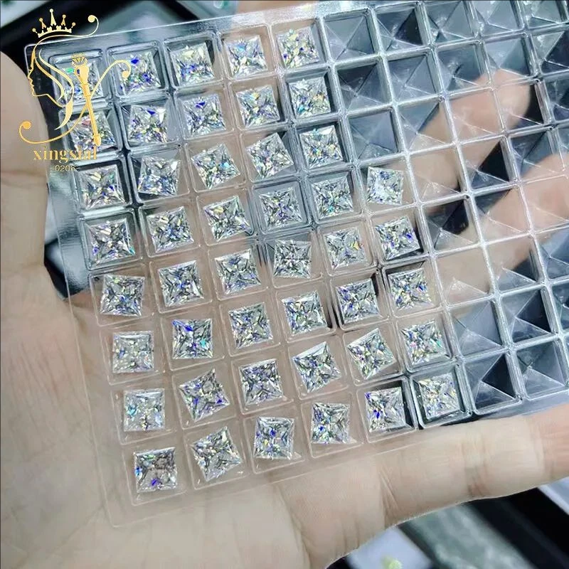 1.5x1.5-4x4mm Mini Sizes 10PCS White Princess Cut Moissanite D VVS1 Pass Diamond Tester Pen II for DIY Jewelry Making