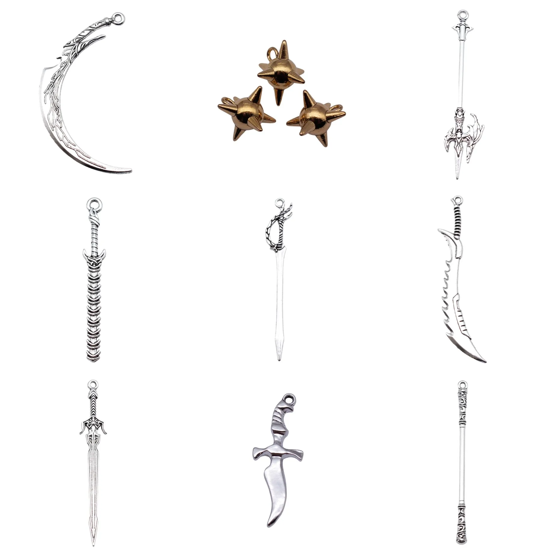 Antique Silver Color Cosplay Costume Themed Charms Pendant Party For Bracelet Necklace Earring Jewelry Making Findings