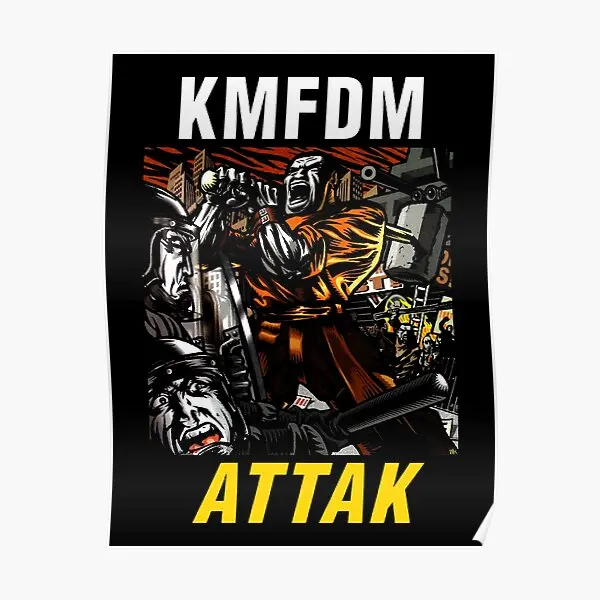 

Плакат Kmfdm Attak, домашний Настенный декор, забавная роспись, Декор, печать, Современная комната, картина, искусство, Винтаж, без рамки