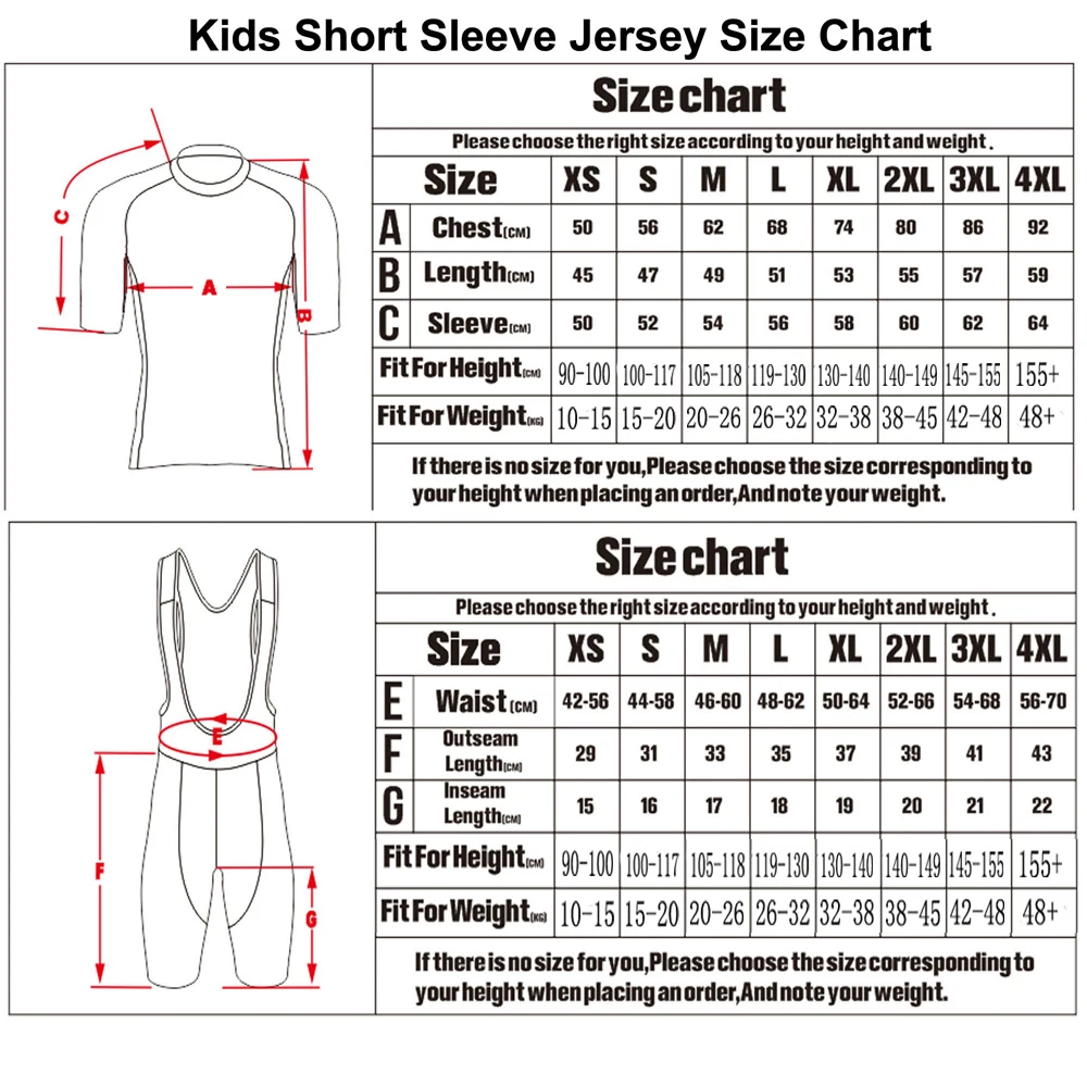 2023 UAE Team Kids Cycling Jersey Set Summer Cycling Clothing Children Road Bike Shirts Suit Short Sleeves Bicycle Bib Shorts