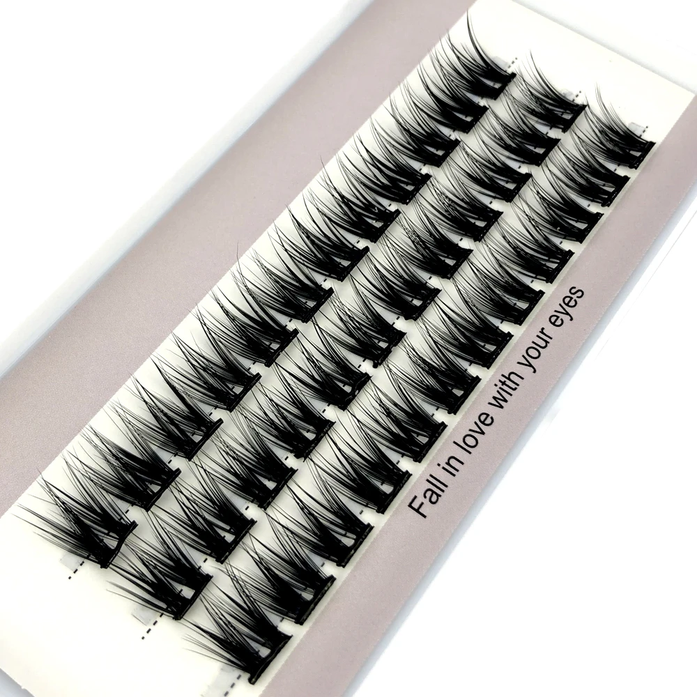 HBZGTLAD Selbstklebendes Wimpernbündel 36 DIY-Verlängerungen Natürlich Aussehende Wimpern Wiederverwendbar – Detail 5