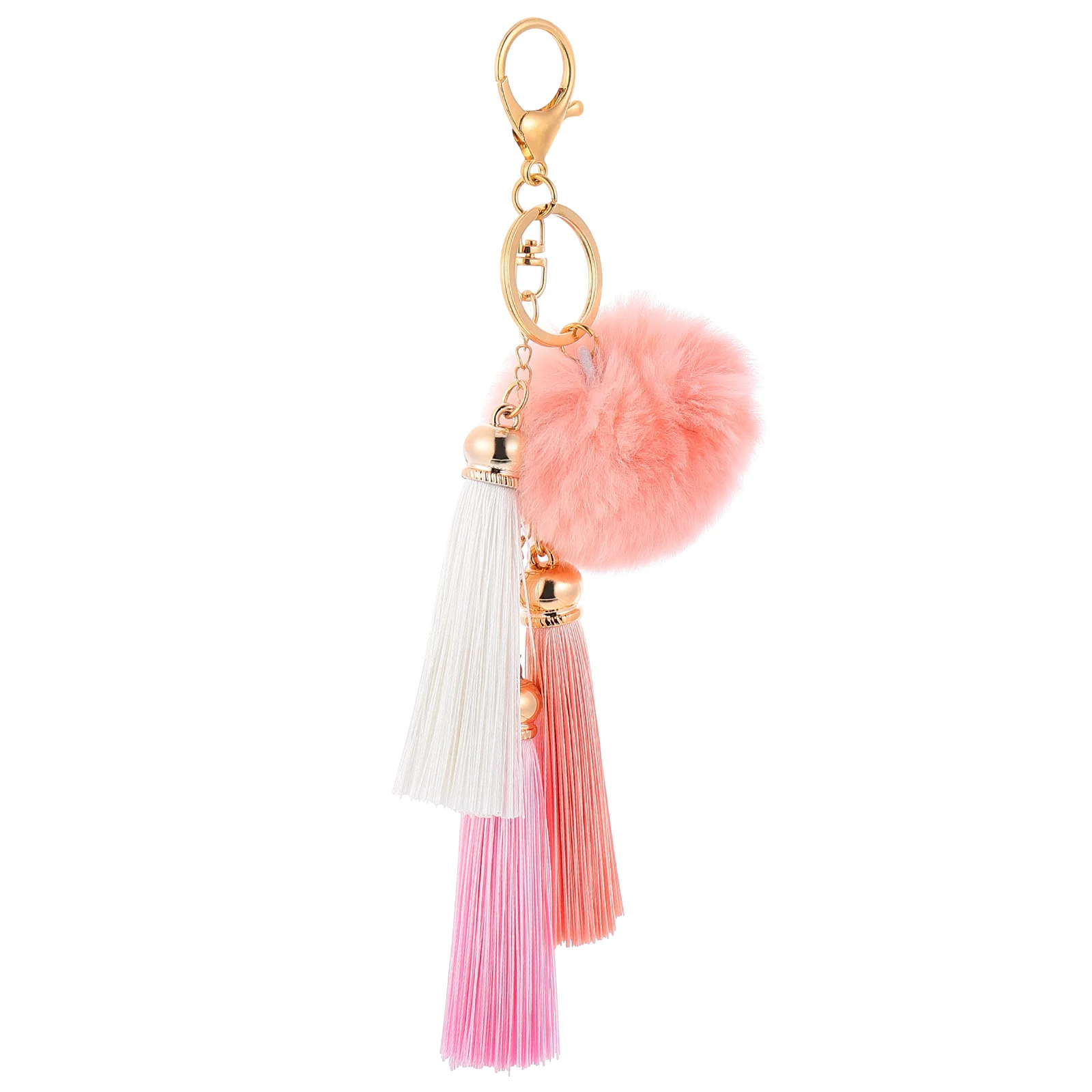 

Key Chain Pendant Spherical Bag Lovely Ring Creative Phone Fluffy Storage Prop Portable Adorable Car Wrist Bands