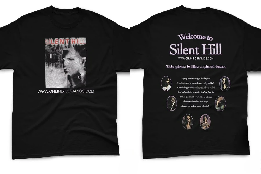 Timeless S-Silent Hill T-shirt Women's Men's T-shirt Oversized Loose Graphic Short Sleeve Women's Clothing Plus-size T-shirt