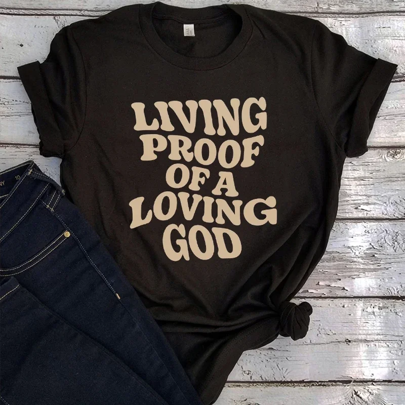 Aesthetic Christian Shirt Jesus T-Shirt Christian Streetwear Shirts for Women Bible Verse T Shirts Christian Gift