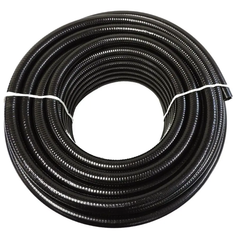 

1 2 Dia. x 10 ft Black Flexible PVC Pipe, Hose and Tubing for Koi Ponds, Irrigation and Water Gardens.