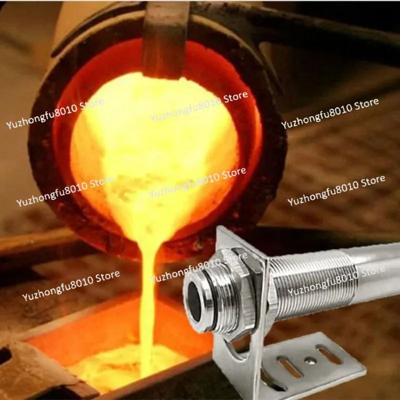 Kiln Thermometer Heat Temp 24V Digital 4-20ma Laser IR Infrared Temperature Transmitter Sensor For Industry Oven