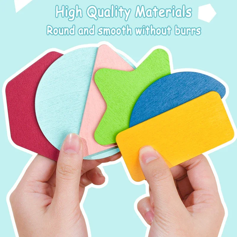 Montessoris – jeux d'empilage de formes géométriques, jouets paroissiques, Cognition des couleurs, pensée logique, éducation préscolaire assortie