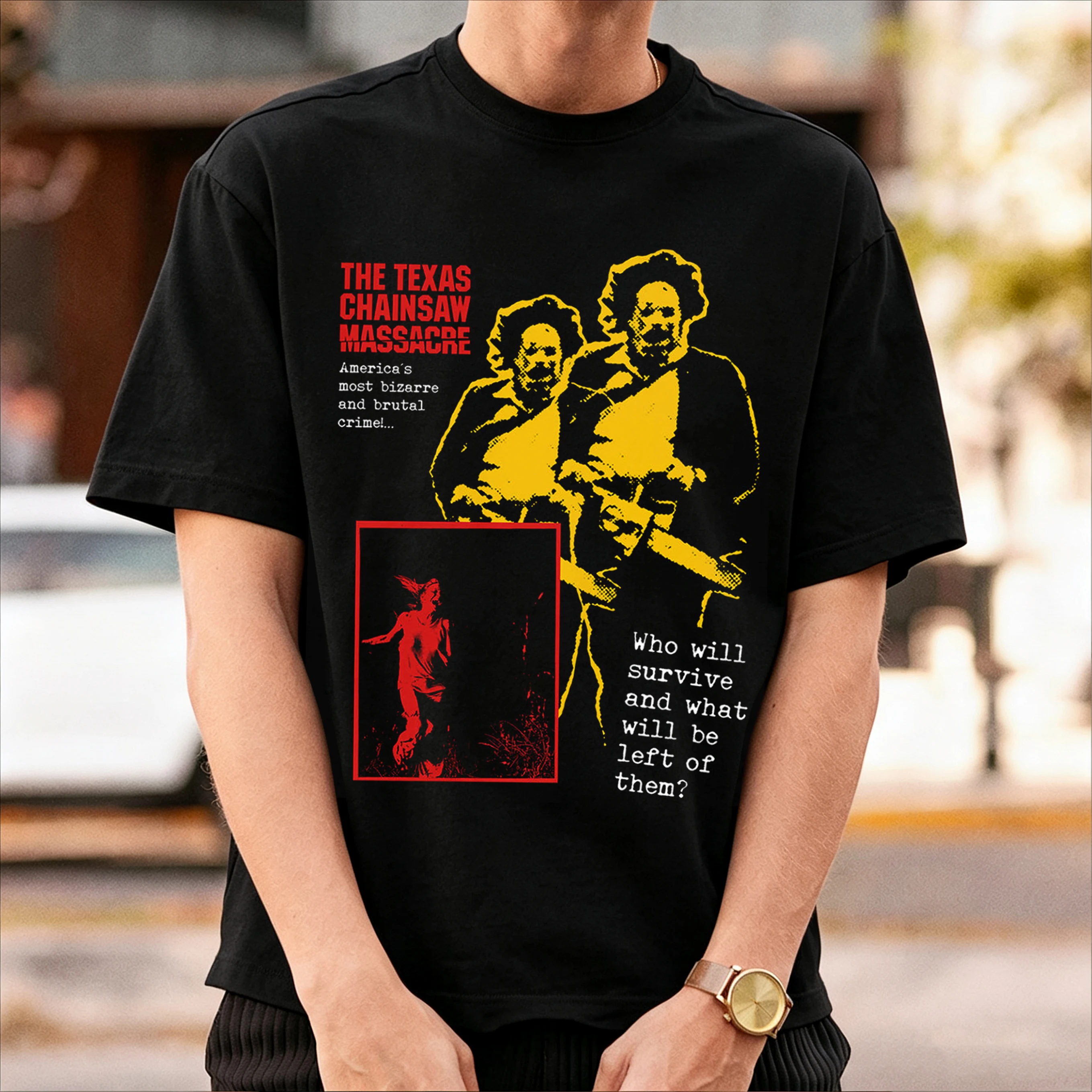 Vintage The Texas Chainsaw Massacre 70s Scary Horror Halloween Fun Movie Tee Men Women Halloween Horror Shirt Horror Movie Tops