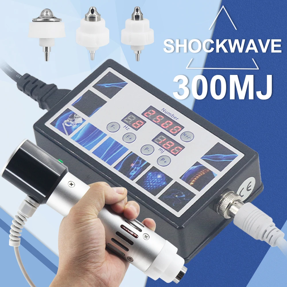 Shockwave Therapy Machine Effective For ED Treatment Erectile Dysfunction Muscle Pain Relief 300MJ Massage Relaxation Shock Wave
