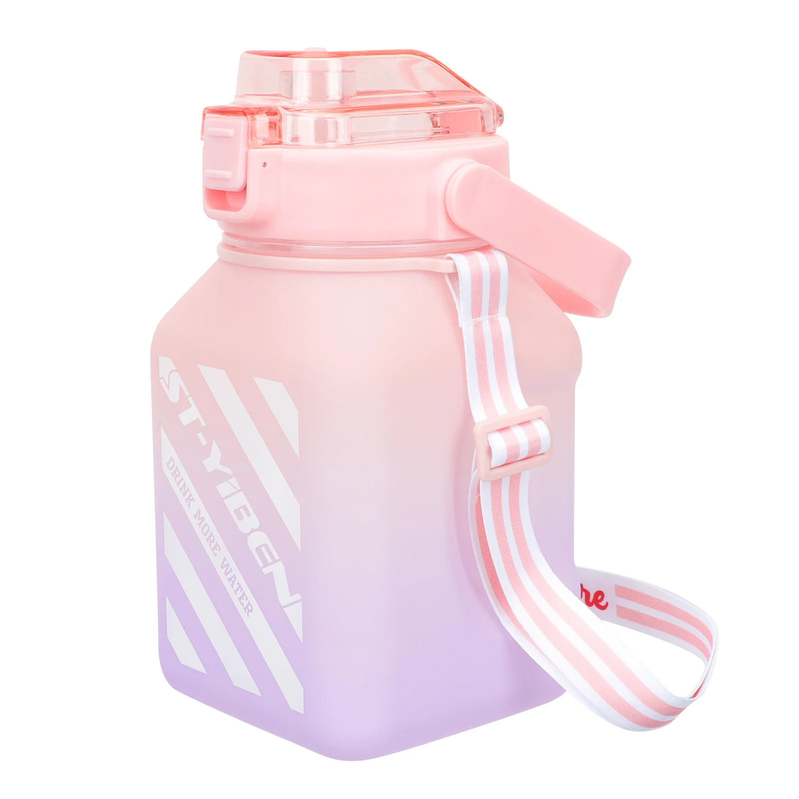 زجاجة مياه رياضية ذات سعة كبيرة سعة 64 أونصة، حاوية مياه محمولة مثالية للترطيب في صالة الألعاب الرياضية واليوجا والمدرسة والسفر