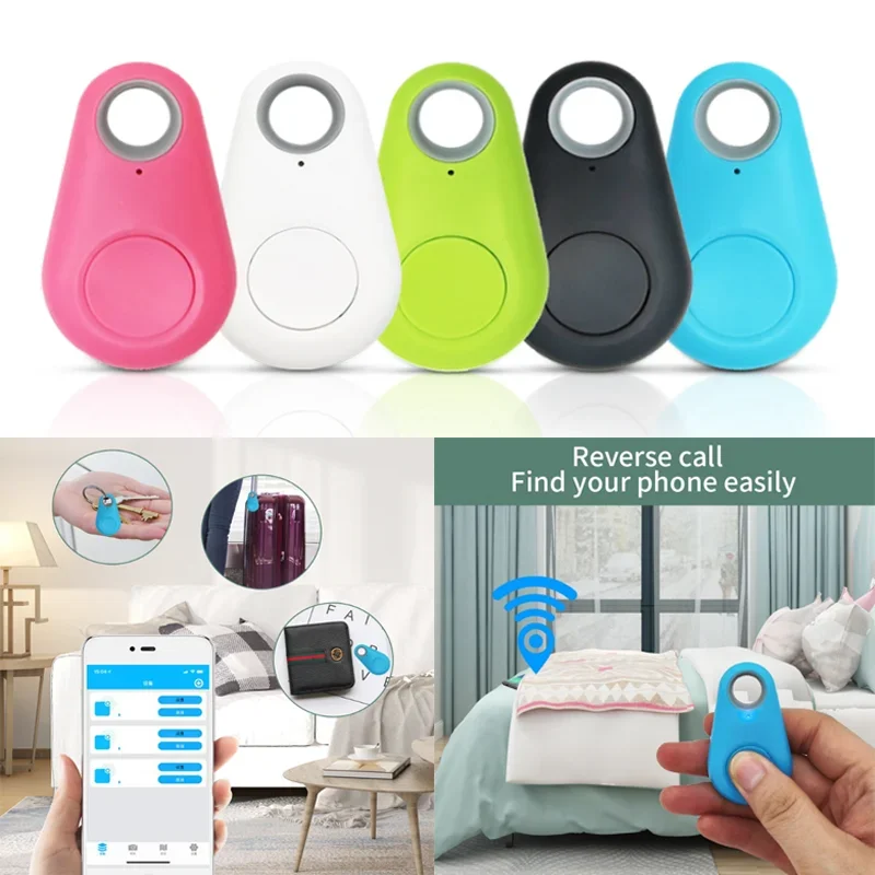 Wireless Mini GPS Tracker Anti-lost Alarm Key Child Pet Bag Wallet Finder Bluetooth APP Locator Smart Tag For Ios And Android