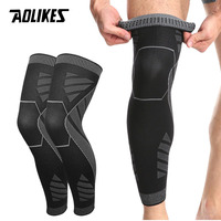 AOLIKES Sports Full Leg Compression Sleeves Knee Braces Support Protector for Weightlifting Arthritis Joint Pain Relief