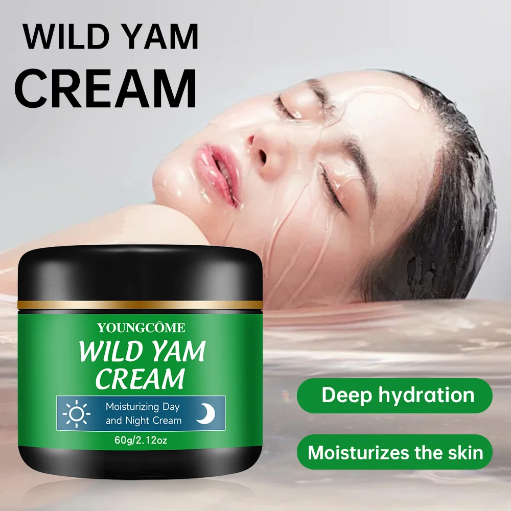 YOUNGCOME Wild Yam moisturizing day and night cream,Whitens and Moisturizes Facial Skin face cream Repairs damaged facial skin