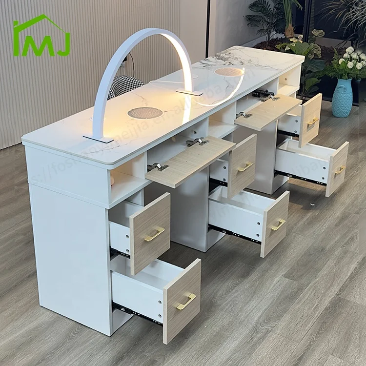 

Salon Furniture Nail Care Manicure Table Light Luxury Manicure Table and Chair Set