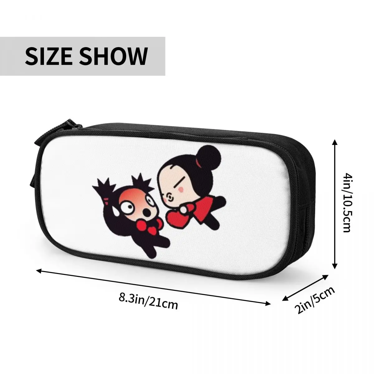 مقلمة Pucca Pucca5 لهدايا الطلاب، صندوق أقلام رصاص، حقيبة أقلام رصاص ذات سعة كبيرة، حامل قلم رصاص