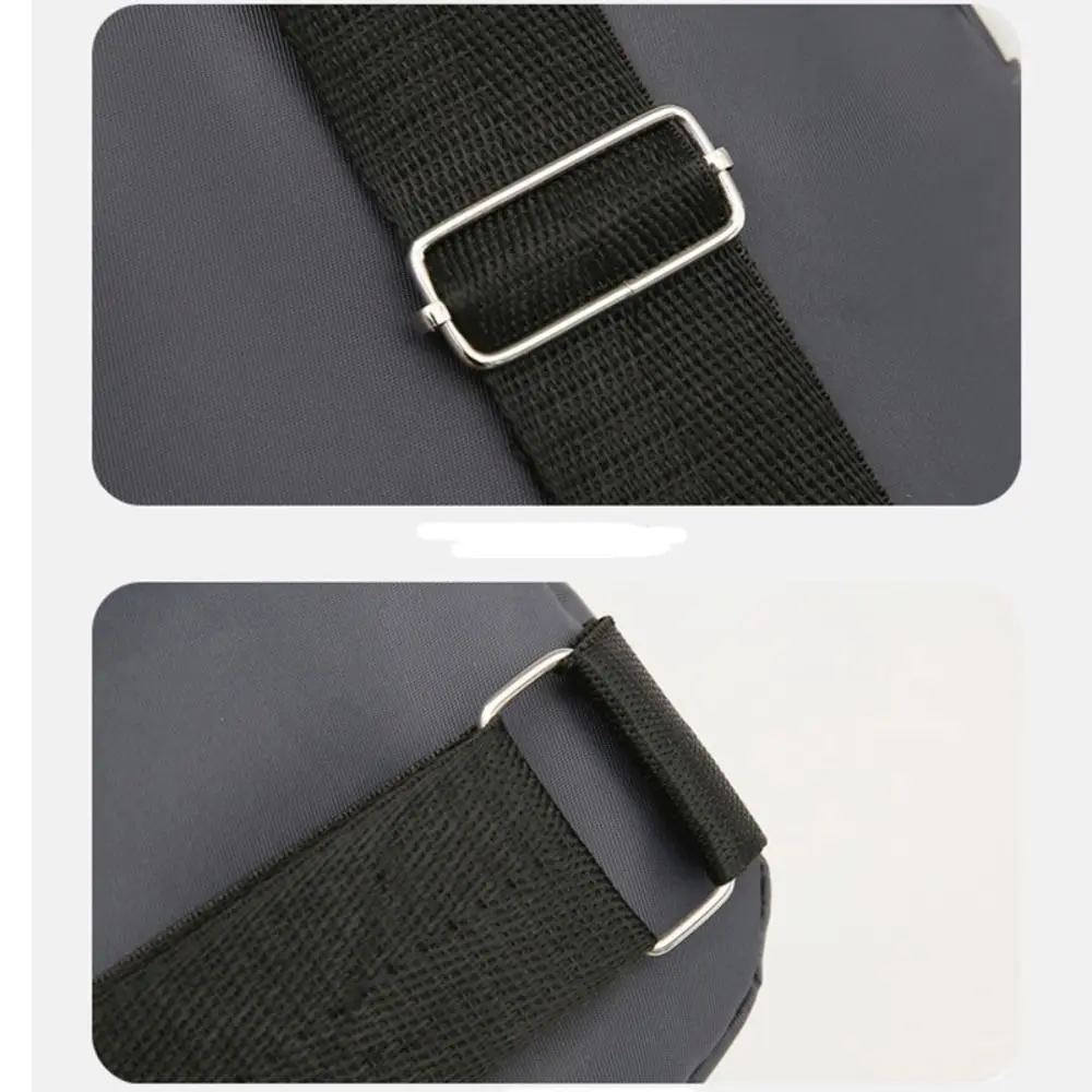 Fashion Large Capacity Men's Sling Bag USB Charging Port Nylon Chest Pack Outdoor Travel Shoulder Bags