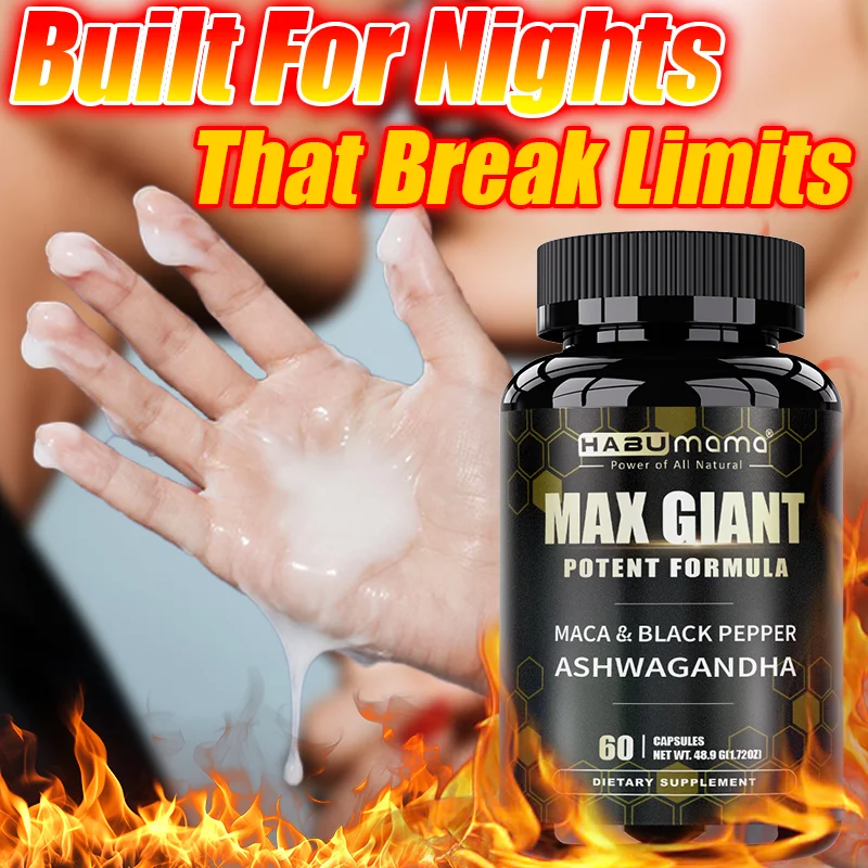 HABUMAMA Contains 36000mg Of High-quality Ashwagandha And Maca Capsules | Vitality, Herbal Blessing