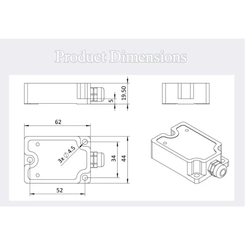 SNXA Gulfstream SN Horizontal Tilt Tilt Angle Switch Angle Relay Alarm Shock Waterproof Belt Bluetooth