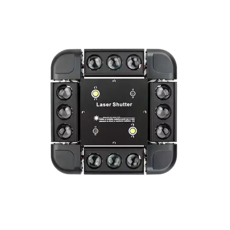 

Cross-border bar shaking head led12 storm laser strobe, three-in-one laser rotating blizzard laser light