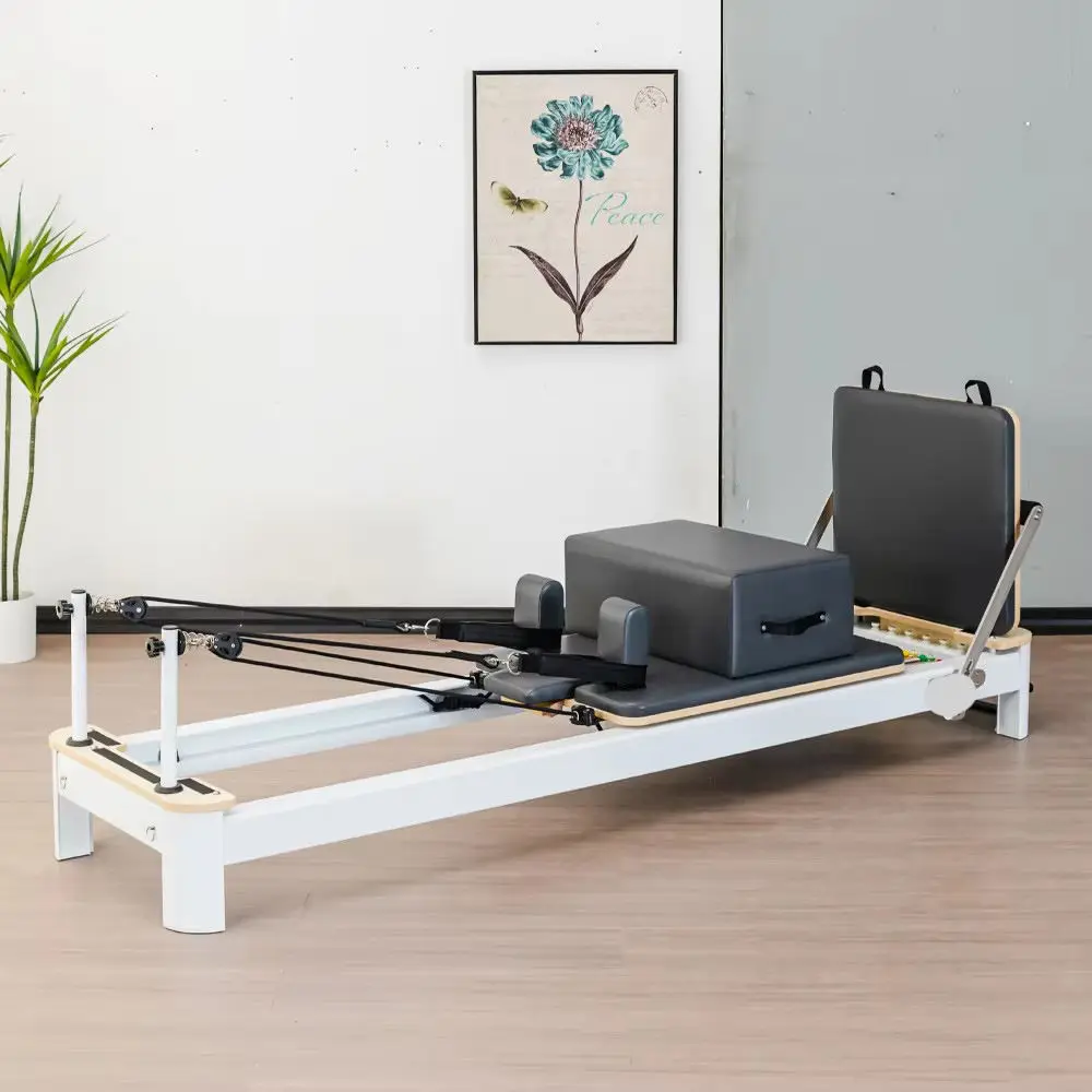YIHUA CTWZM012 Commercial And Household Use Gray Integrated Aluminum Pilates Reformer Durable For Pilates Studio