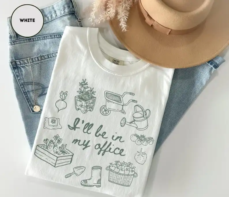 Gardening Shirt Plants Lover Shirt For Gardener Gift Farmers Market Tee Cottage Core Clothes Shirts For Gardening Moms