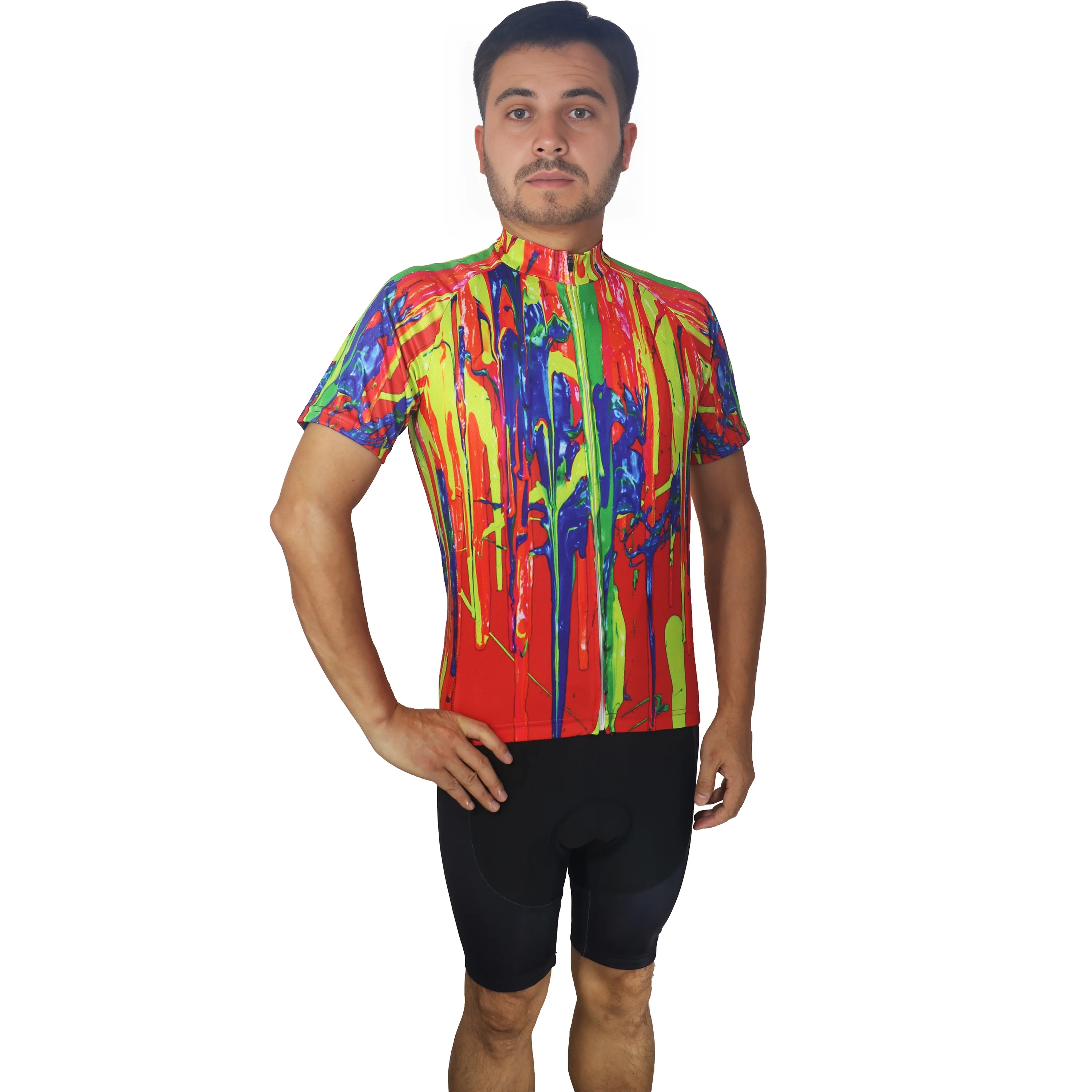 

Cycling Jersey, Colorful MTB Top Shirt, Cycling Jacket, Motocross Road Race Short, MTB Bike Clothes, Moisture Wicking