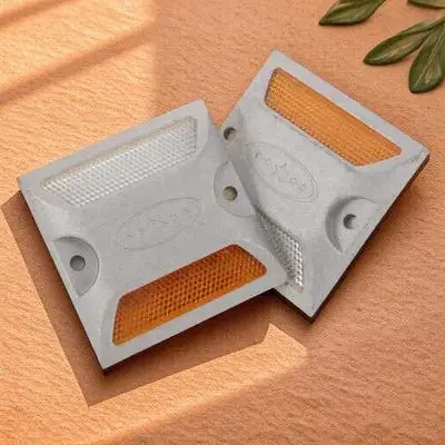 2 قطعة علامات الطريق الألومنيوم علامات الممر العاكسة مانعة لتسرب الماء سهلة التركيب لا الأسلاك عاكس الطوارئ على جانب الطريق