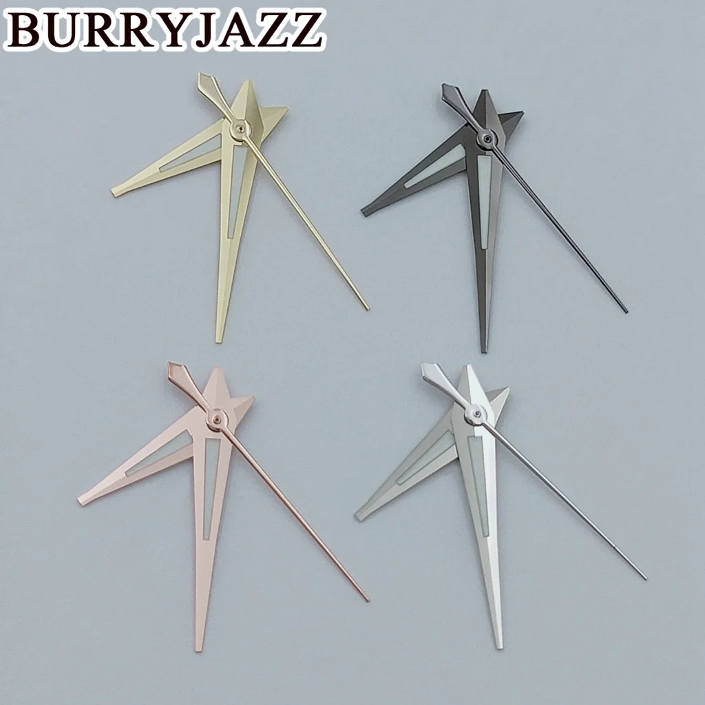 BURRYJAZZ NH35 NH36 NH38 7S26 7S36 4R35 4R36 Wijzers Zilver Goud Rose Gun Wijzers Groen Lichtgevend