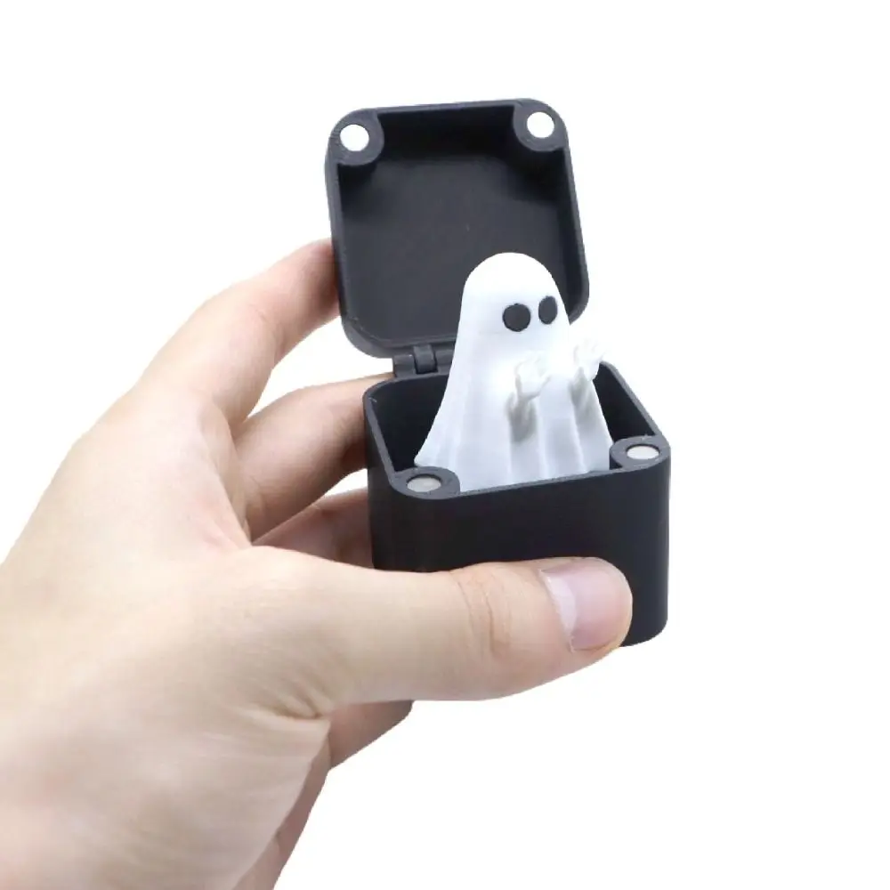 Portable Halloween Ghost Finger Surprise Gift Box Hot Stamping Cute Prank Pop Up Gift Funny Prank Ghost Box Adults Gift