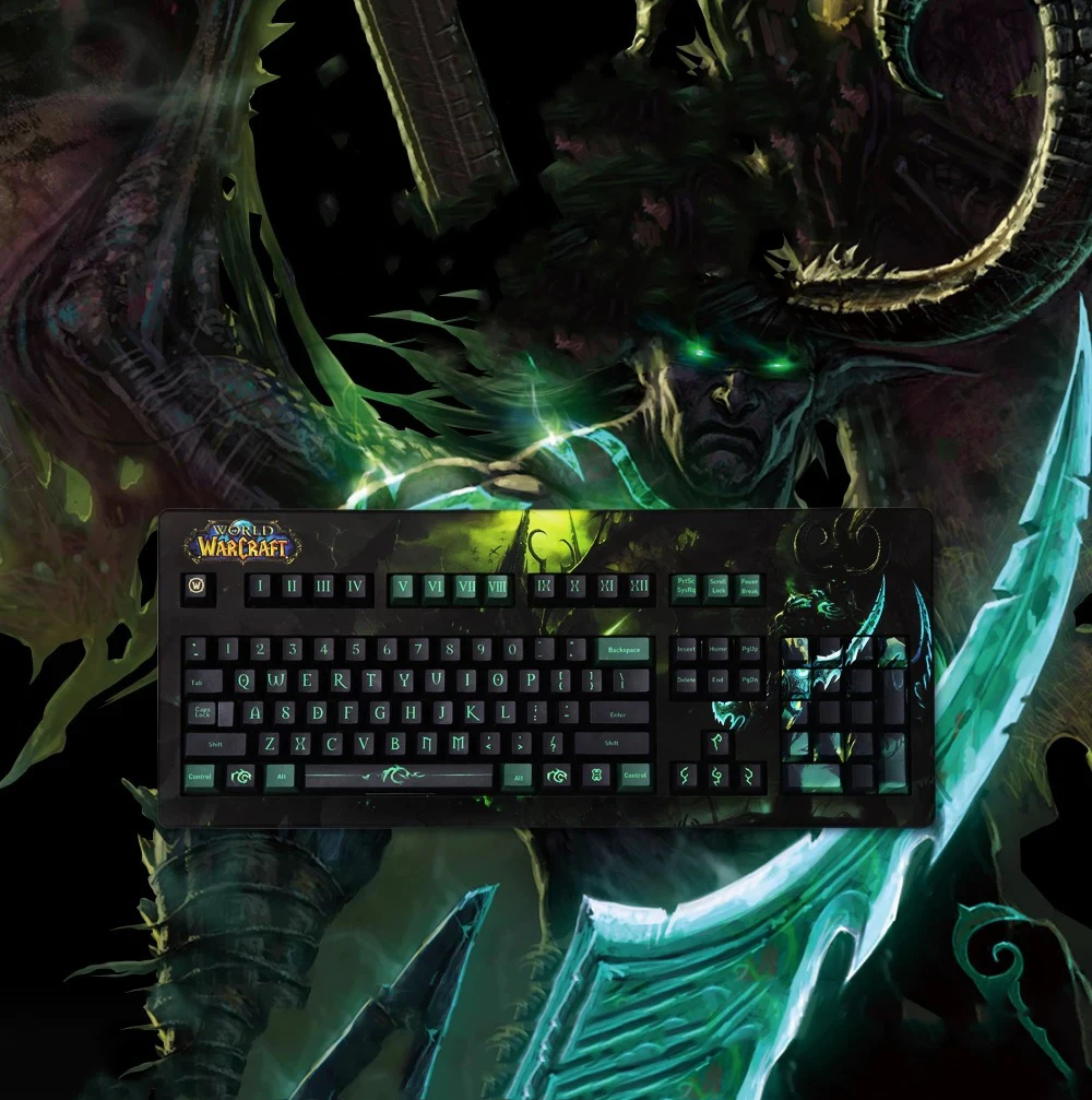 CHERRY G80-3494 Cherry Germany G80-3000/3494 World of Warcraft game mechanical keyboard full key no conflict Mechanical Keyboard